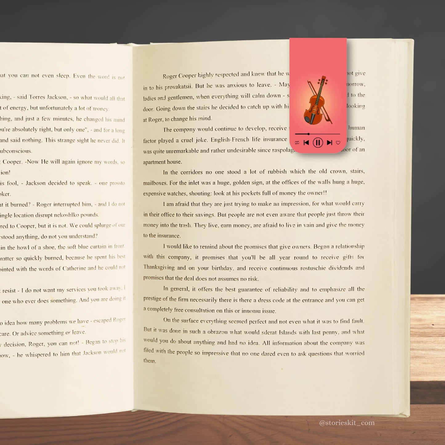 Music Instruments Magnetic Bookmarks (Set of 9)