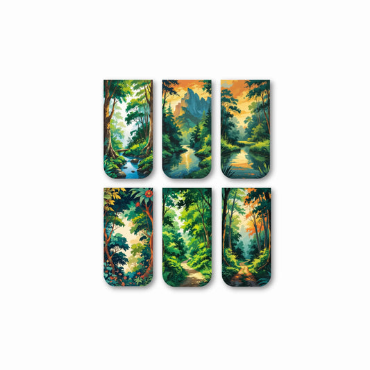 Nature View Magnetic Bookmarks (Set of 6)