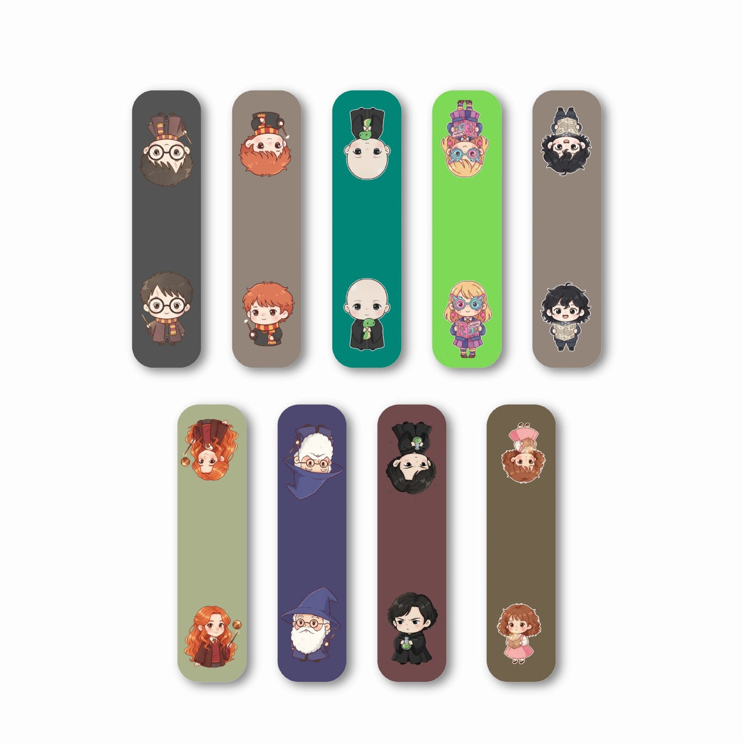 Chibi Style Harry Potter Magnetic Bookmarks (Set of 9)