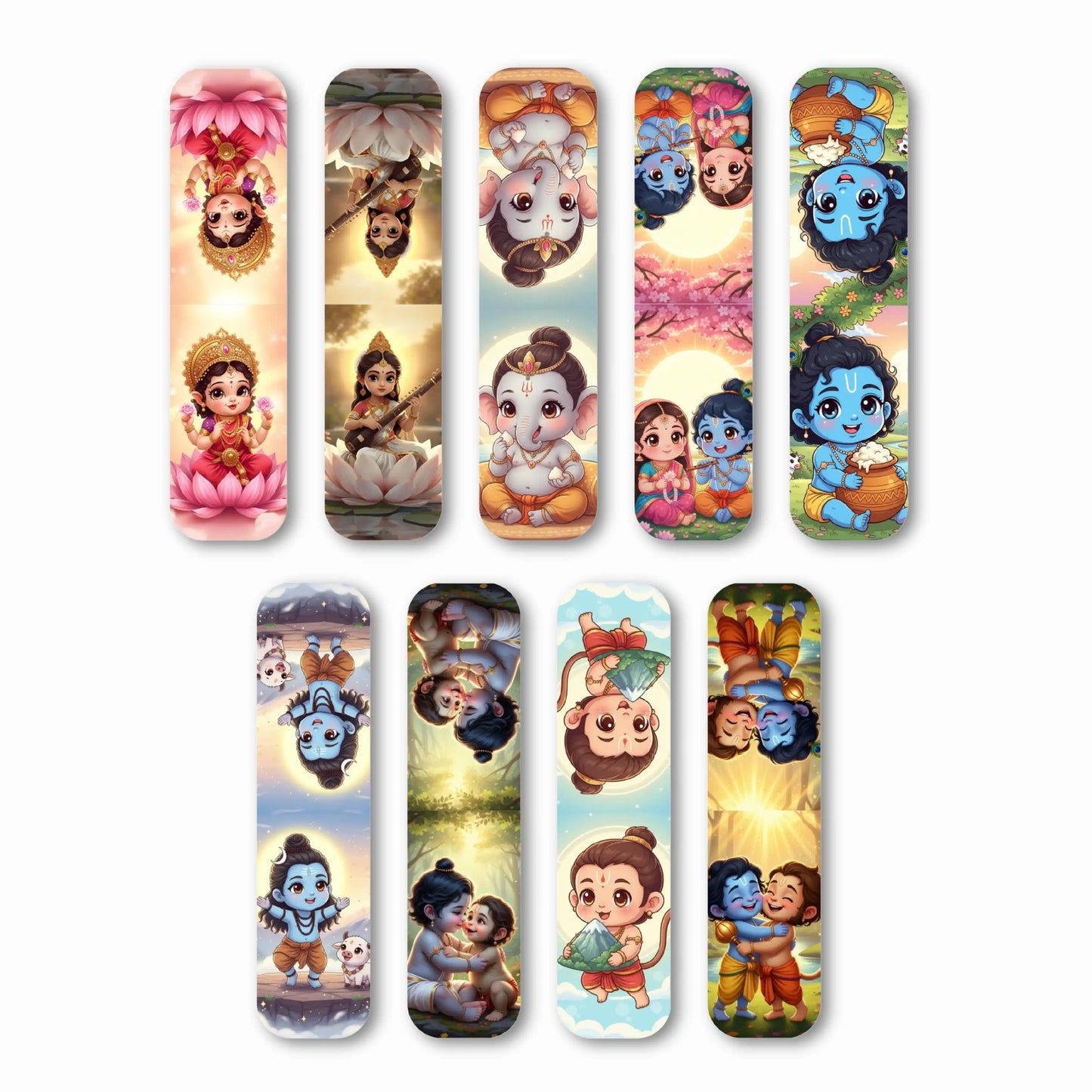Spiritual Bhakti Magnetic Bookmarks (set of 9)