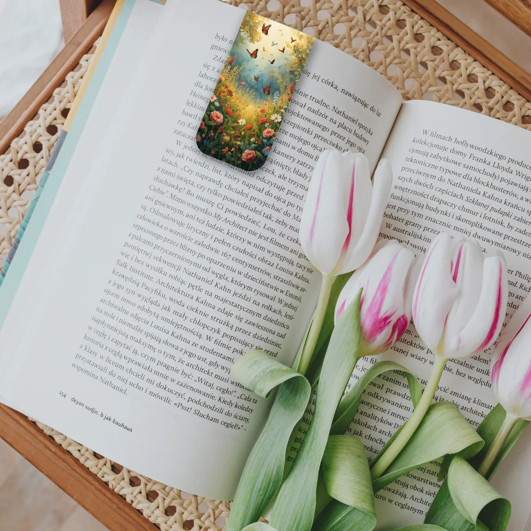 Floral View magnetic Bookmarks (Set of 6)