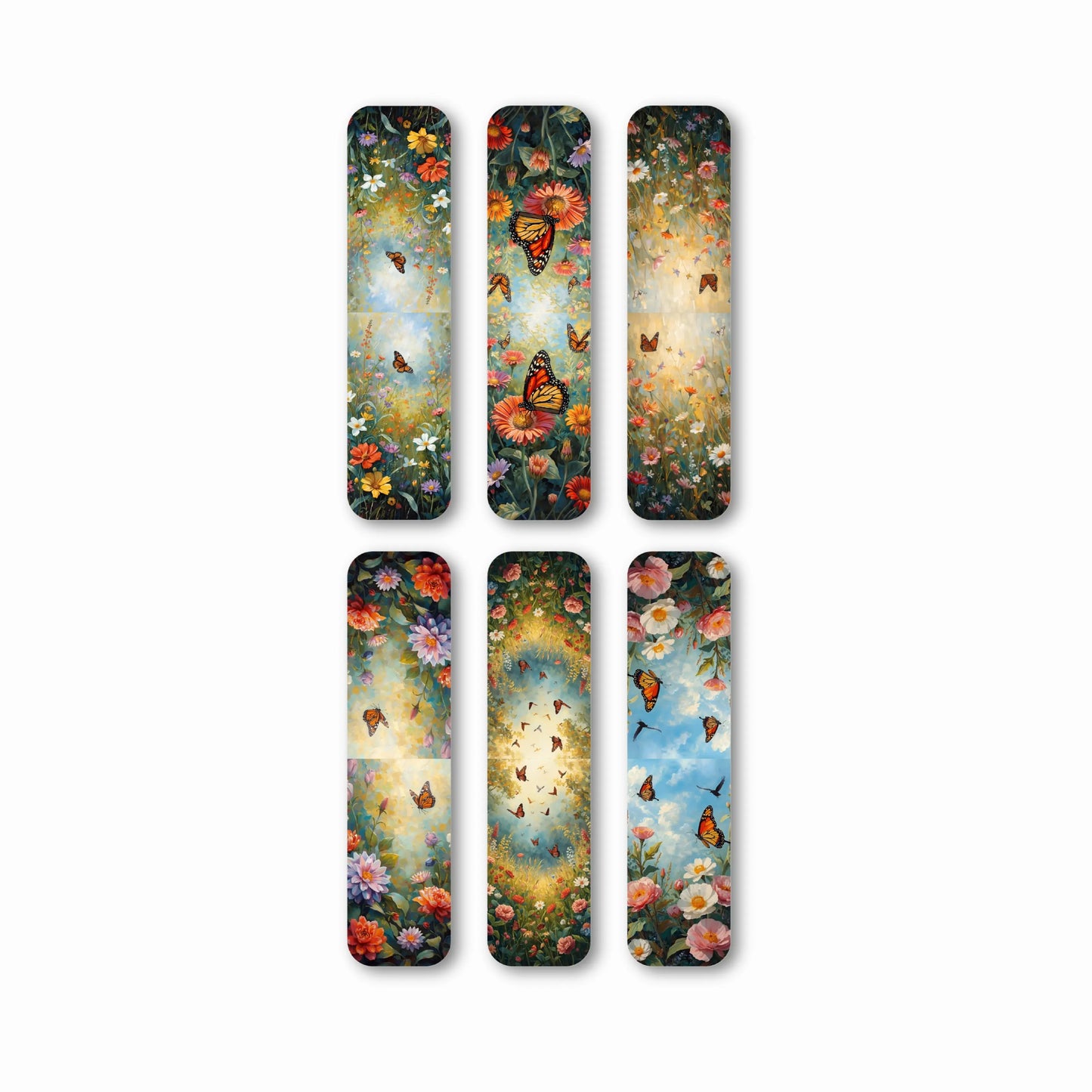 Floral View magnetic Bookmarks (Set of 6)