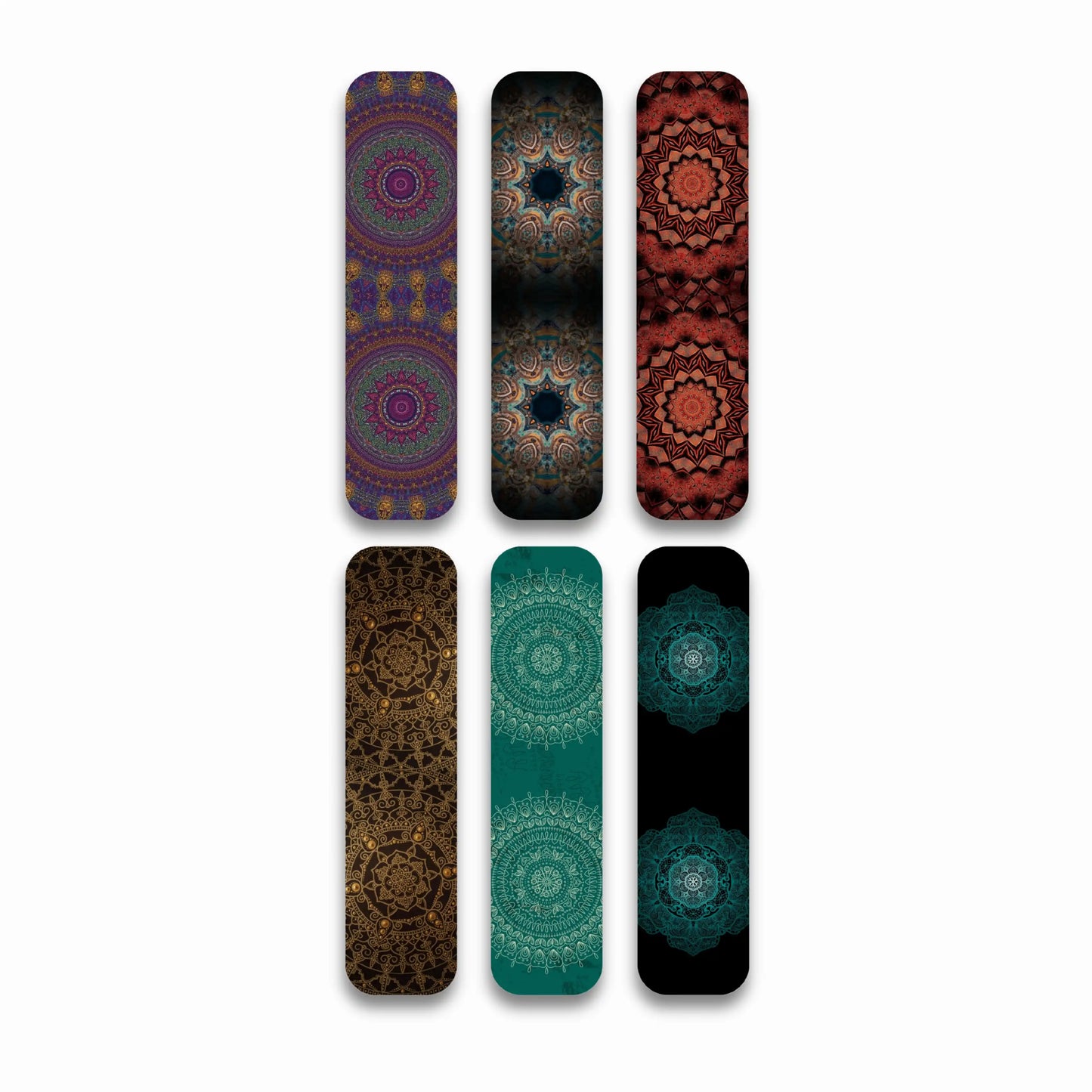 Mandala Art Magnetic Bookmarks (Set of 6)