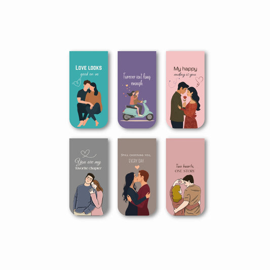 Forever Love Magnetic Bookmarks (Set of 6)